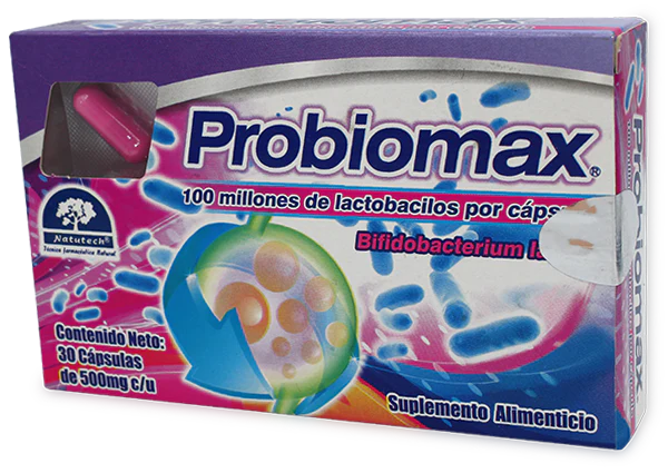 PROBIOMAX CAPSULAS 500 MG C/30 LACTOBACILOS (NATUTECH/FORTIFARMA)