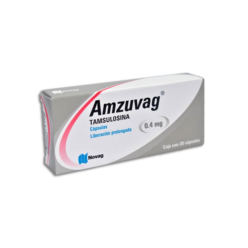 AMZUVAG CAPSULAS 0.4MG C/20 (TAMSULOSINA)(NOVAG)