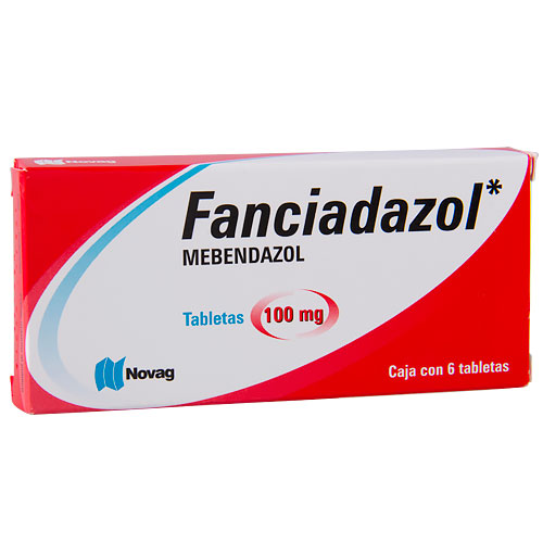 FANCIADAZOL TABLETAS 100 MG C/6- MEBENDAZOL (NOVAG)