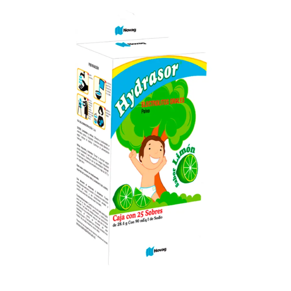 HYDRASOR LIMON C/25 SOBRES  (ELECTROLITOS ORALES)(NOVAG)