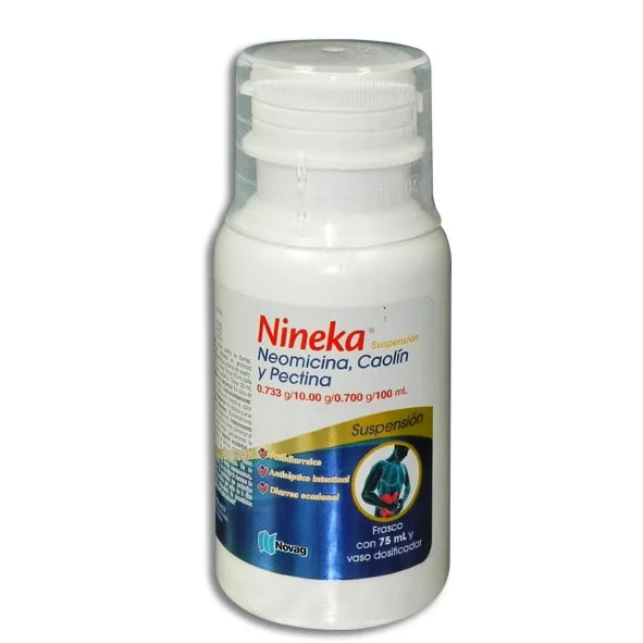 NINEKA SUSPENSION 75 ML- NEOMICINA/CAOLIN Y PECTINA(NOVAG)