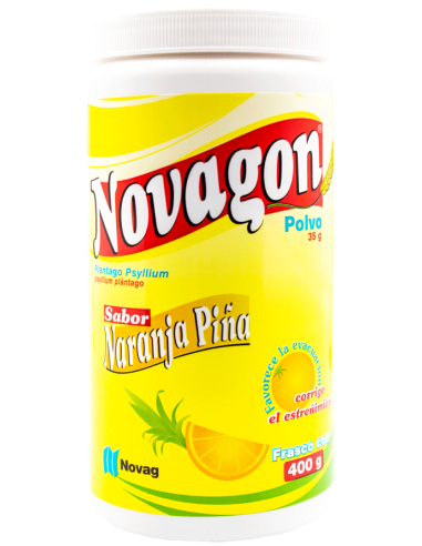 NOVAGON NARANJA PIÑA POLVO C/400 GR.- PSYLLIUM PLANTAGO(NOVAG)