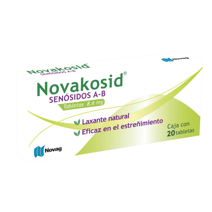 NOVAKOSID 8.6 MG. C/20 TAB- SENOSIDOS A y B(NOVAG)