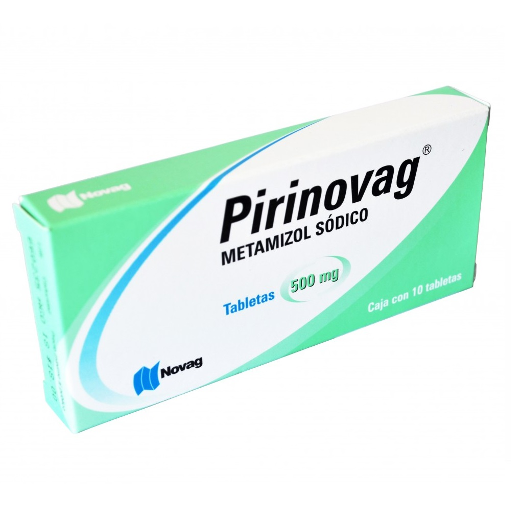 PIRINOVAG TABLETAS 500 MG C/10- METAMIZOL(NOVAG)