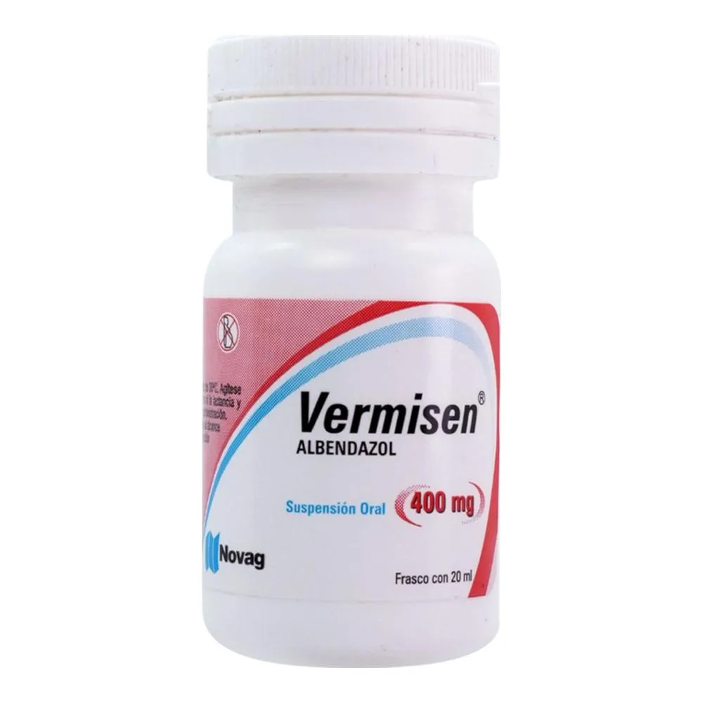 VERMISEN SUSPENSION 20 ML- ALBENDAZOL(NOVAG)