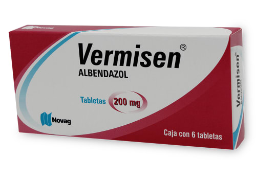 VERMISEN TABLETAS 200 MG C/6- ALBENDAZOL(NOVAG)