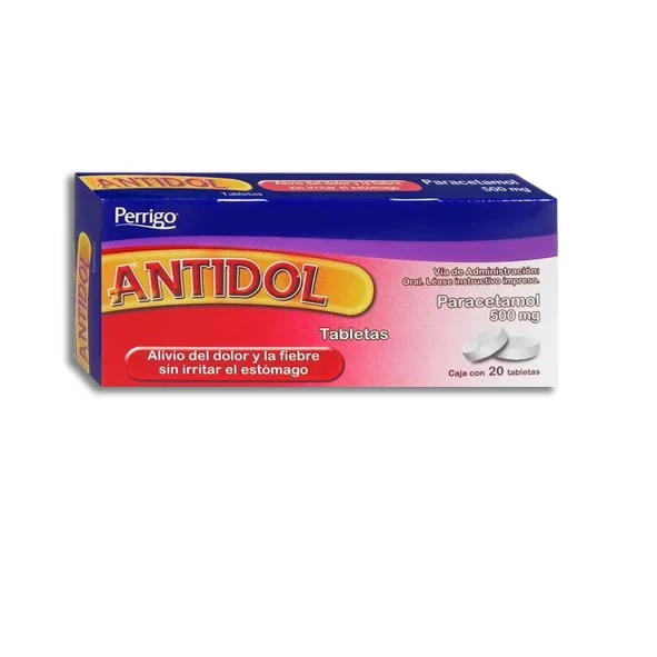ANTIDOL 500MG C/20 TAB (PARACETAMOL)(PERRIGO/QUIFA)