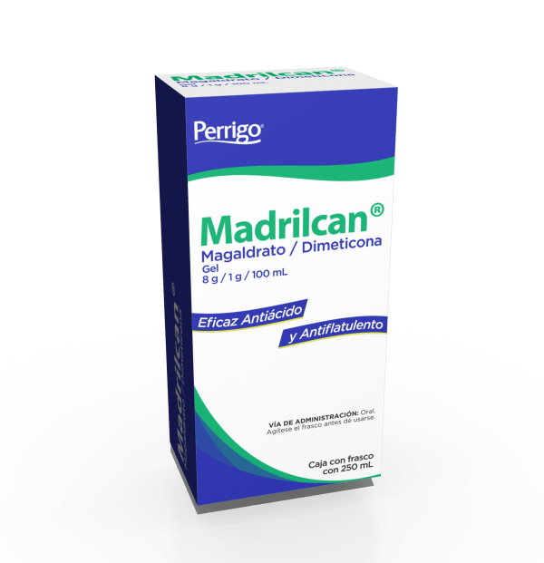 MADRILCAN GEL FCO SUSP C/250 ML - MAGALDRATO/DIMETICONA (PERRIGO - QUIFA)