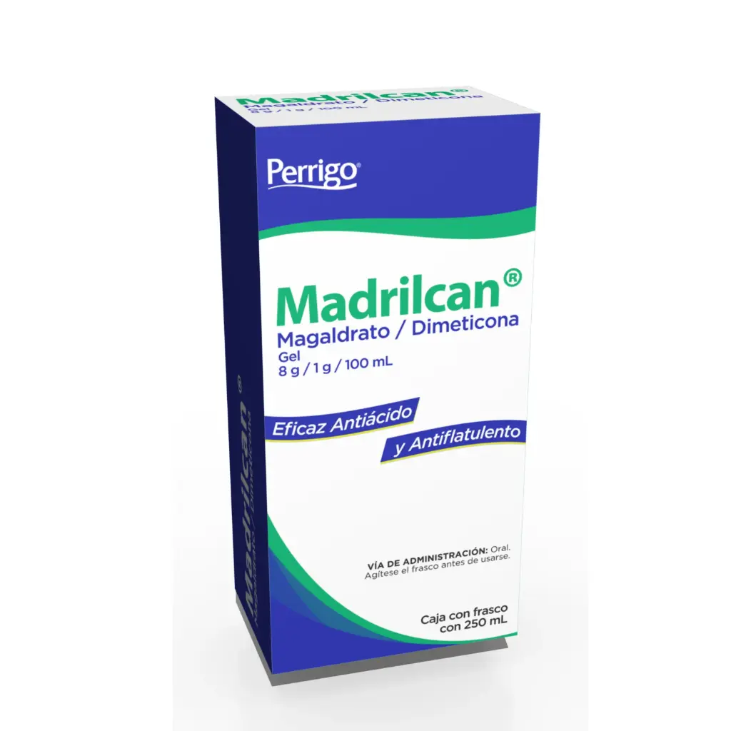 MADRILCAN GEL FCO SUSP C/250ML  (MAGALDRATO/DIMETICONA)(PERRIGO/QUIFA)