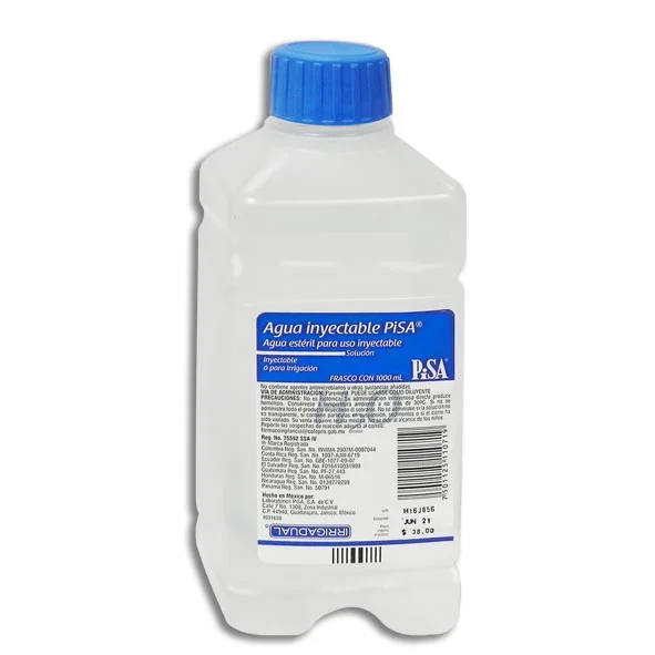 AGUA INY/IRRIGACION ENVASE C/1000ML (PISA)