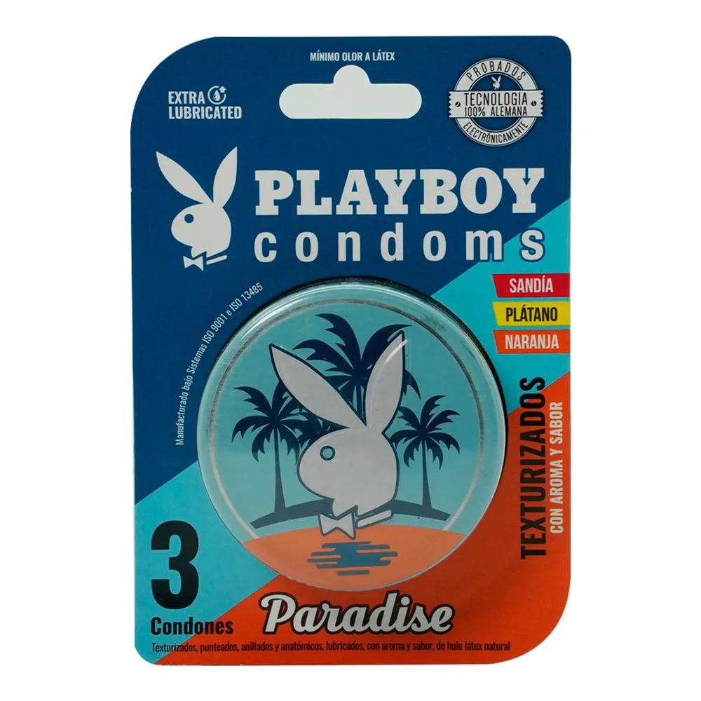 PLAYBOY CONDOMS PARADISE C/3 (PLAYBOY)