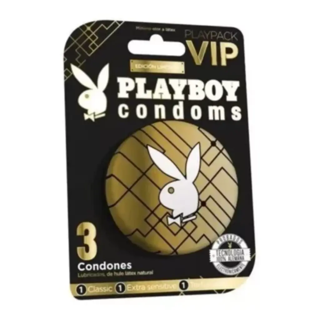 PLAYBOY CONDOMS PLAYPACK VIP C/3 (PLAYBOY)