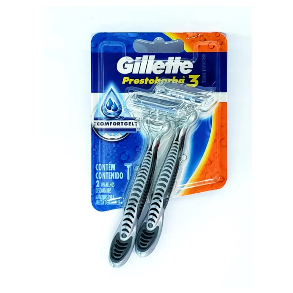 GILLETTE PRESTOBARBA 3 RASTRILLO COMFORTGEL C/2PZ (IVA)