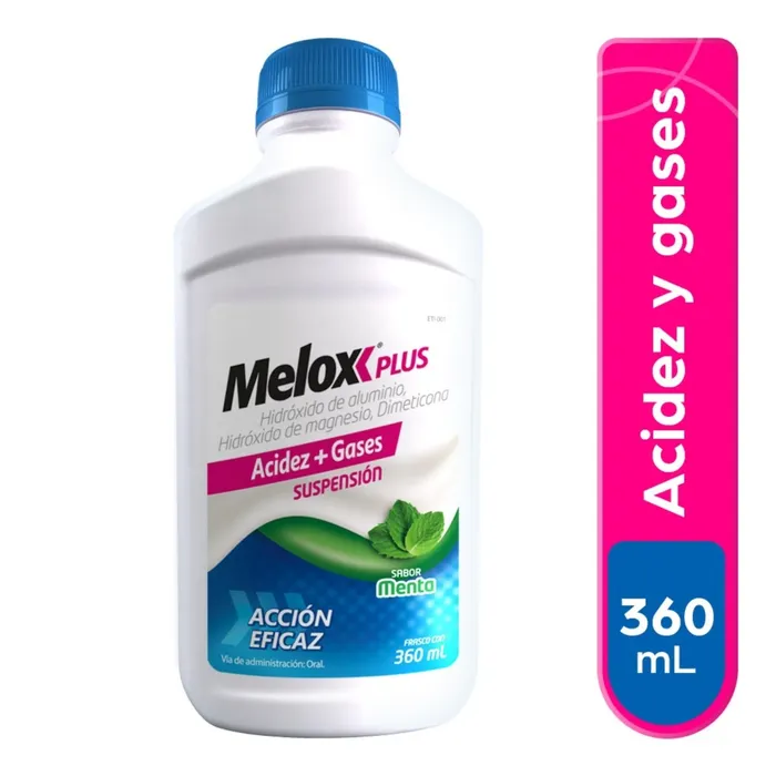 MELOX PLUS SABOR MENTA SUS C/360ML (ALUMINIO/MAGNESIO/DIMETICONA)(PROCTER)