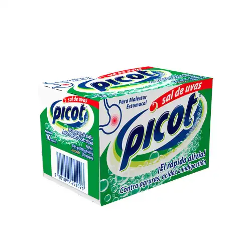 SAL DE UVAS PICOT C/10 SOBRES ( AC CITRICO, AC TARTARICO, BICARBONATO DE SODIO ) ( PROCTER )