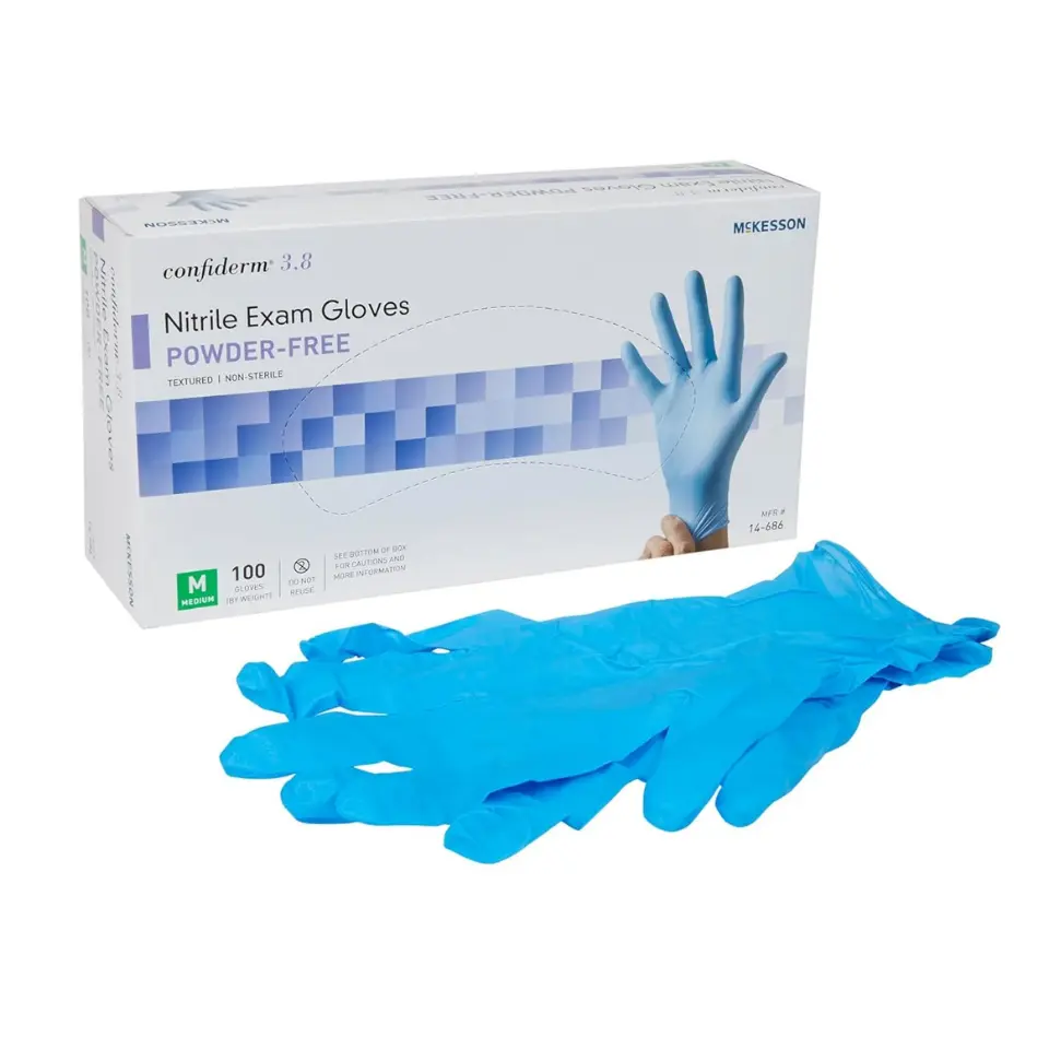 GUANTE POWDER FREE NITRILE EXAM GLOVES MED (PRODUCTOS COVID)