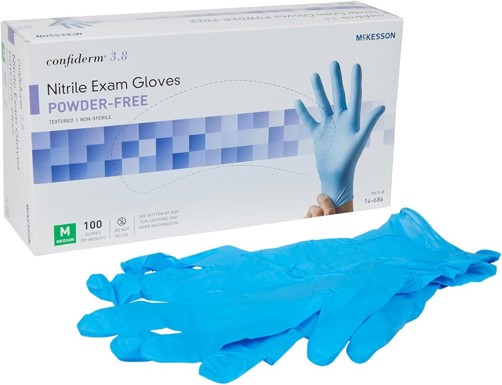 GUANTE POWDER FREE NITRILE EXAM GLOVES MED (PRODUCTOS COVID)