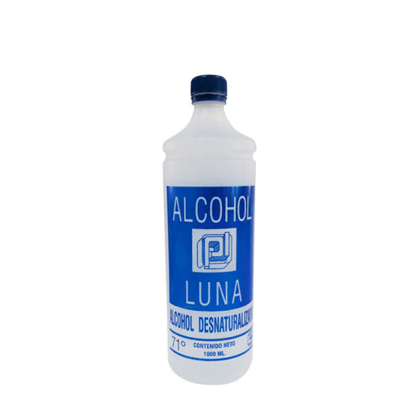 PL ALCOHOL DESNATURALIZADO C/125 ML (PRODUCTOS LUNA)