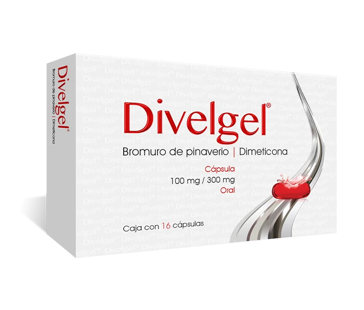 DIVELGEL 100/300MG C/16 CAP- BROMURO DE PINAVERIO/DIMETICONA (PROGELA)