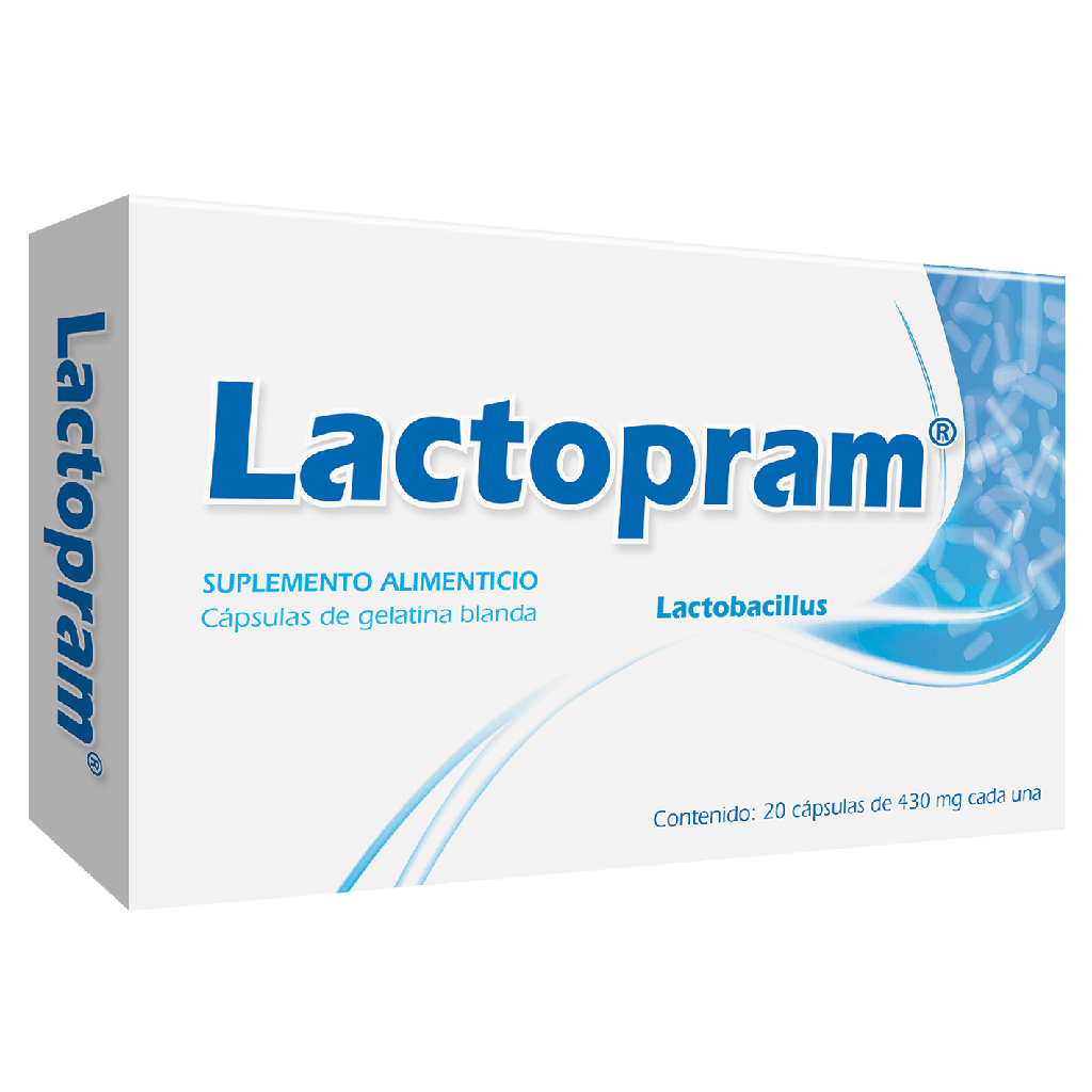 LACTOPRAM ADULTO CAPSULAS C/20- LACTOBACILOS ACIDOFILOS VIVOS(PROGELA)