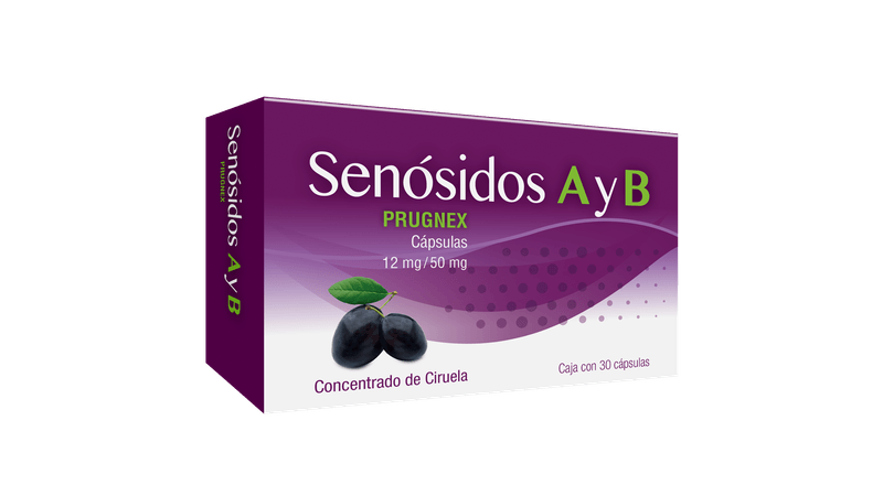 PRUGNEX 12/50 MG CON 30 CAP SENOSIDOS A Y B (PROGELA)
