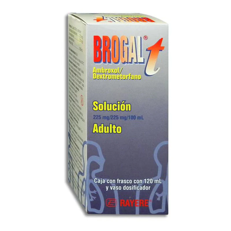 BROGAL T ADULTO SUSP.  FCO.120ML (AMBROXOL/DEXTROMETORFANO)(RAYERE)
