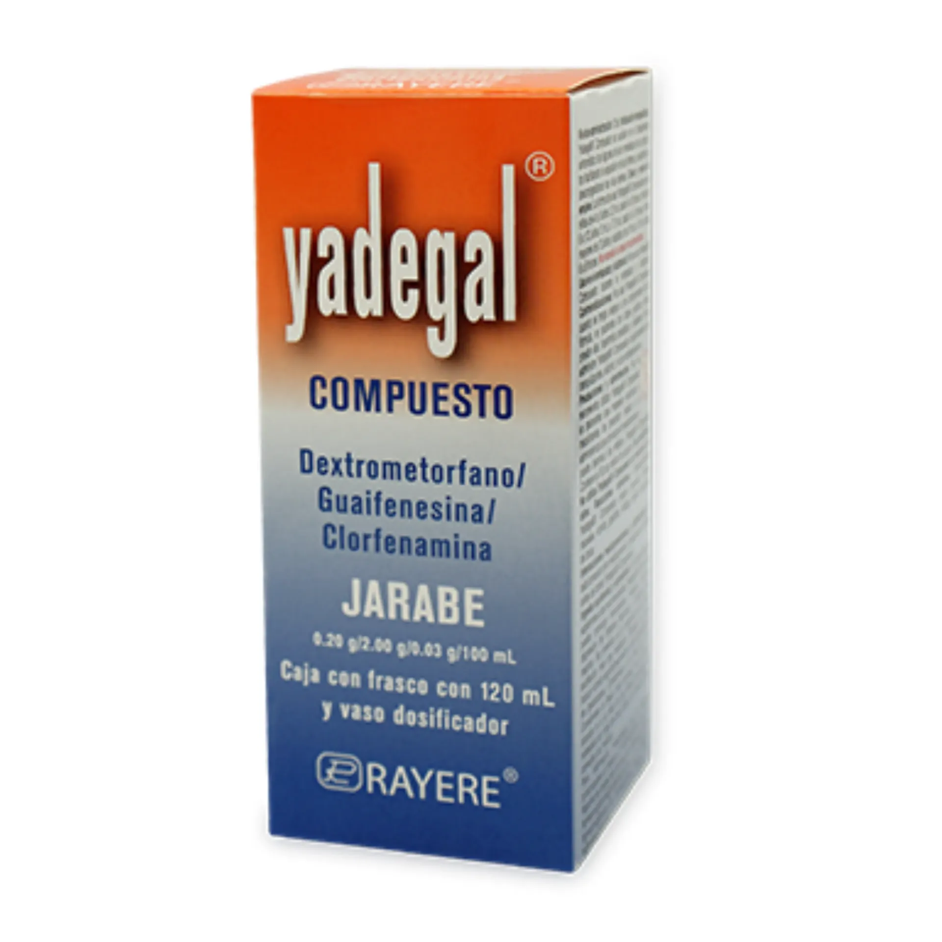 YADEGAL COMP SUSP 120ML (DEXTROMET/GUAIFE/CLORFEN)(RAYERE)