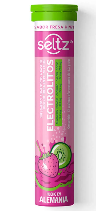 SELTZ SABOR FRESA KIWI 6.2 GR C/13 TAB EFERVESCENTES(REIVAX)