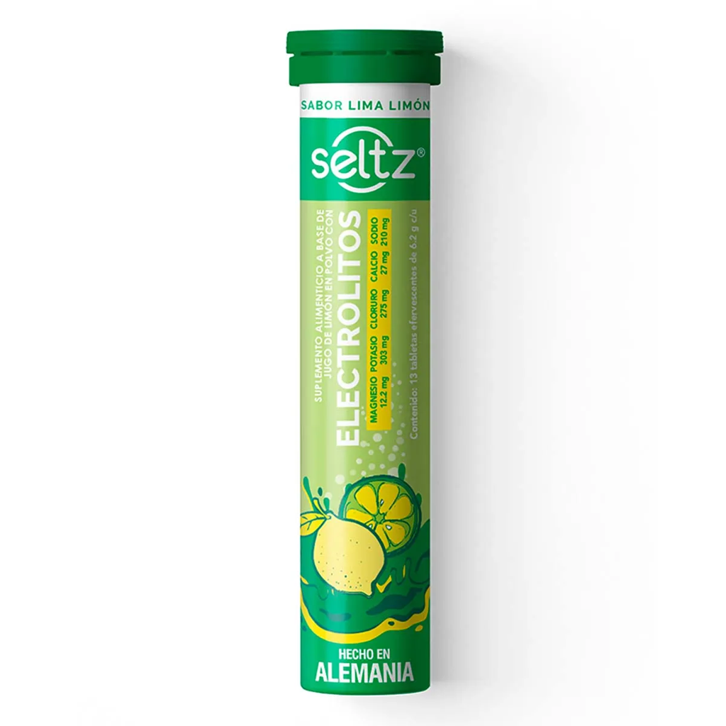 SELTZ SABOR LIMA LIMON 6.2GR C/13 TAB EFERVESCENTES(REIVAX)