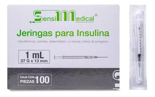 JERINGA 1 ML 27X13 C/100 - (SENSIMEDICAL - JAYOR)