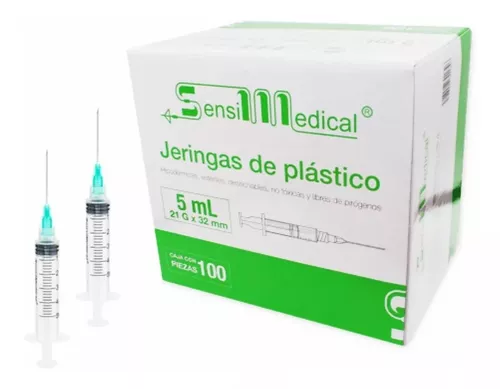 JERINGA VERDE 5 ML 21X32 C/100 ( SENSIMEDICAL - JAYOR )
