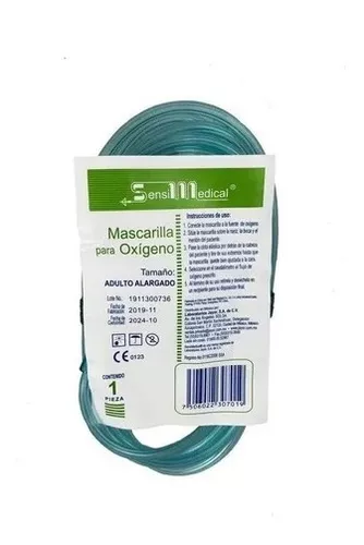 MASCARILLA PARA OXIGENO ADULTO (SENSIMEDICAL/JAYOR)