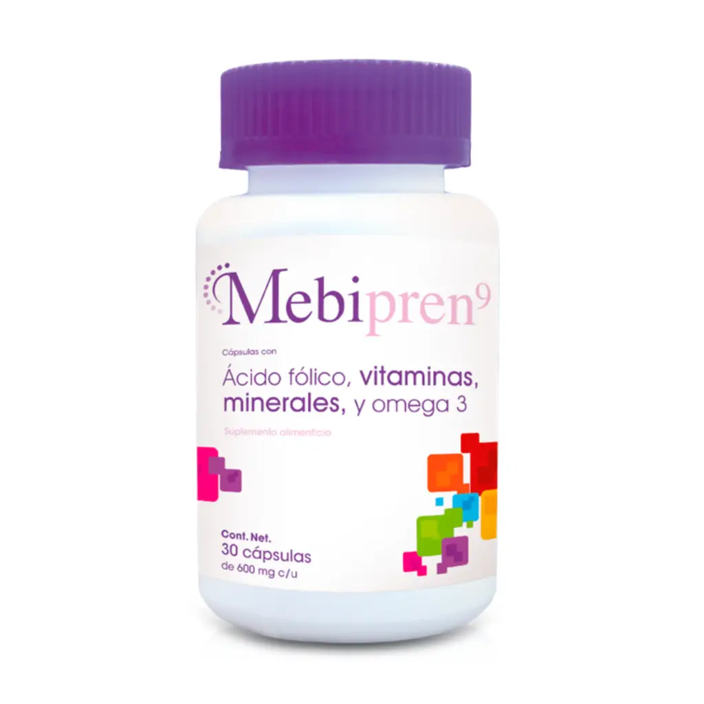 MEBIPREN9 30 CAPS (ACIDO FOLICO/VITAMINAS/MINERALES/OMEGA3)(SENSLPHARMA/JAYOR)