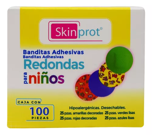 BANDITAS REDONDAS P/NIÑO C/100 (SKINPROT/JAYOR)