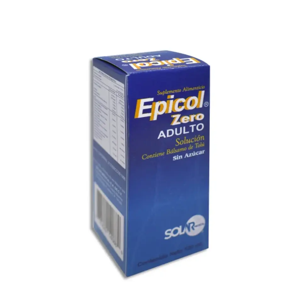 EPICOL ZERO AD C/120ML (EUCALIPTO/GORDOLOBO/TOMILLO/SAUCO/PROPOLEO/EQUINACEA/TOLU)(SOLAR MEDICAL)