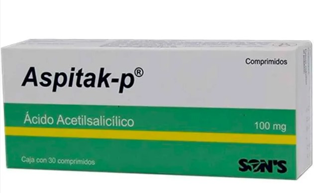 ASPITAK-P 100 MG C/30 COMPRIMIDOS- ACIDO ACETILSALICILICO(SON'S)