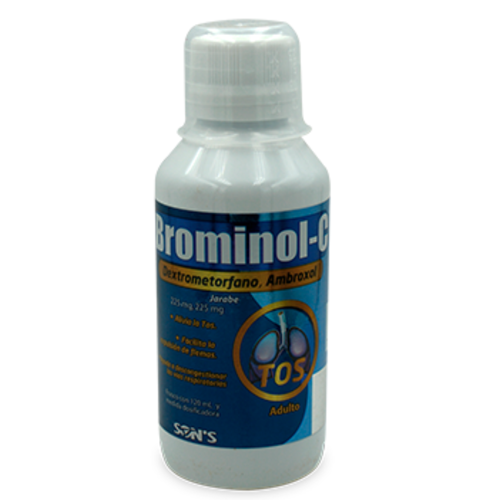 BROMINOLC AD JBE C/120ML (AMBROXOL/DEXTROMETORFANO)(SON'S )