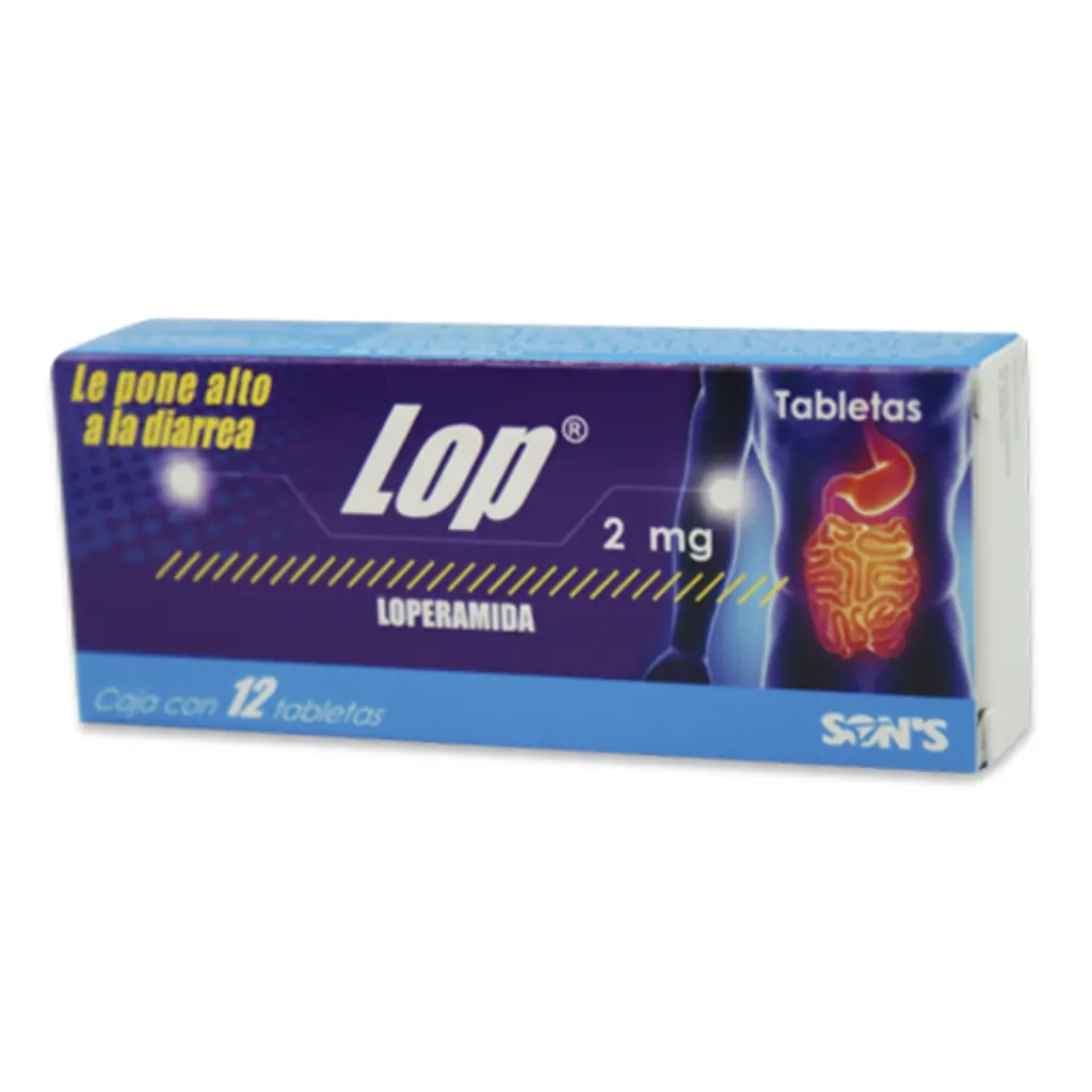 LOP 2MG C/12 TAB (LOPERAMIDA)(SON'S)