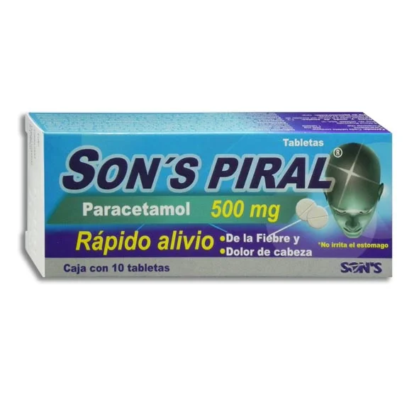 SONS PIRAL 500 MG C/10 TAB - PARACETAMOL(SON'S)