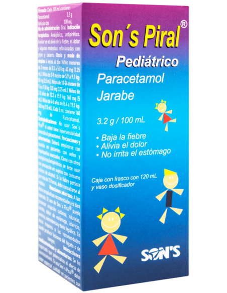 SONS PIRAL JARABE 120 ML- PARACETAMOL(SON'S)
