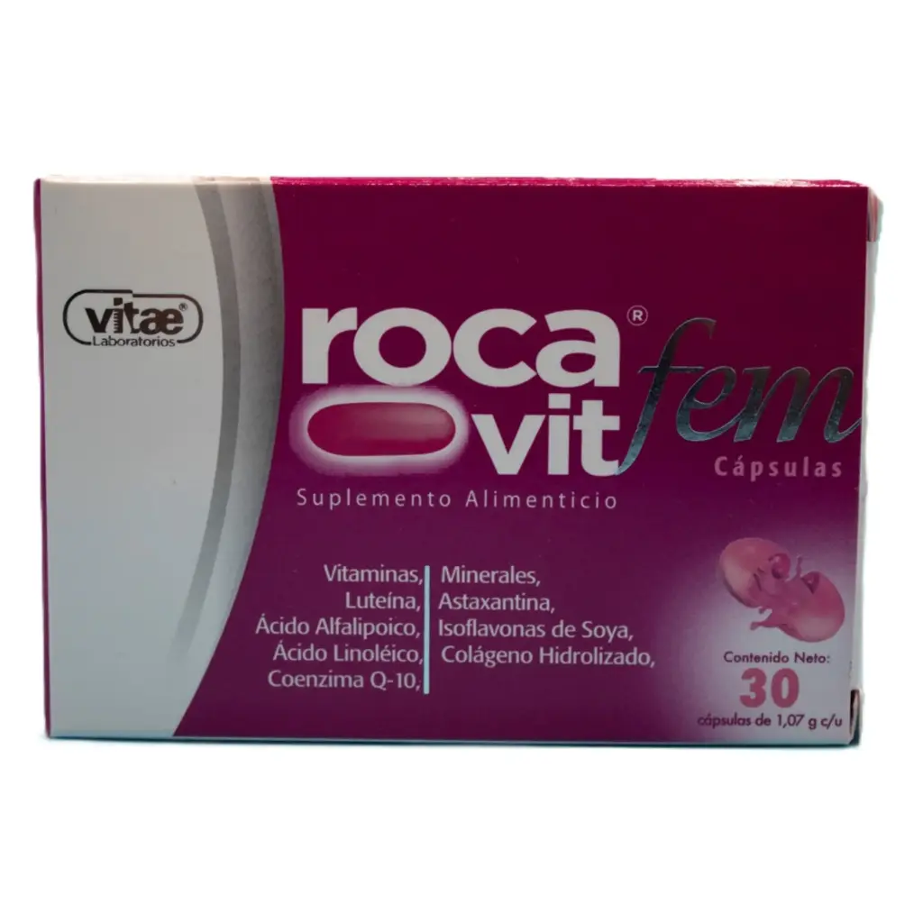 ROCAVIT FEM CAP C/30 1.07GR (VITAMINAS/ MINERALES/LUTEINA)(VITAE)