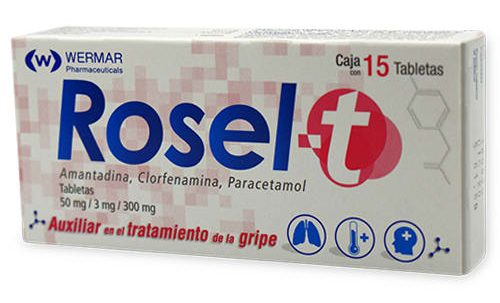 ROSEL-T C/15TABS (AMANTADINA, CLORFENAMINA, PARACETAMOL)(WERMAR)