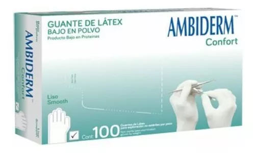 GUANTE CONFORT NO EST X-CH 100 PZA (IVA)(AMBIDERM)