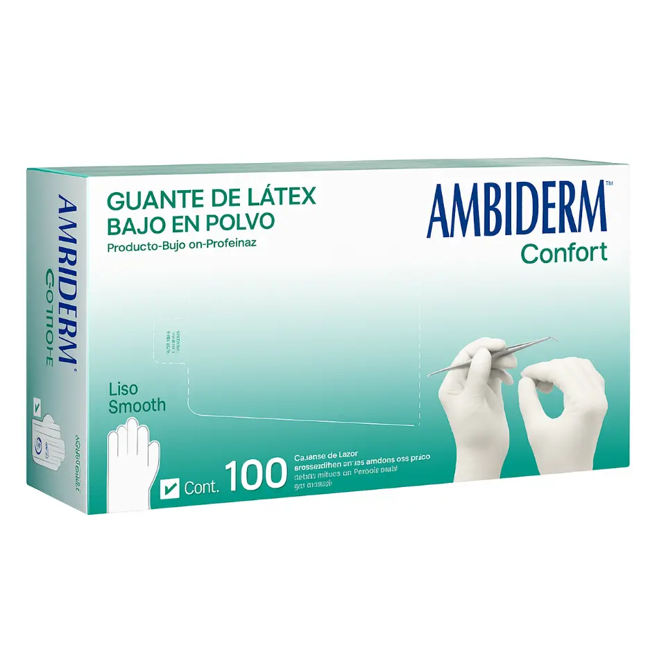 GUANTE CONFORT NO EST X-CH 100PZA (IVA)(AMBIDERM)