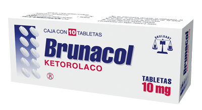 BRUNACOL 10MG C/10 TABS (KETOROLACO)(BRULUART)