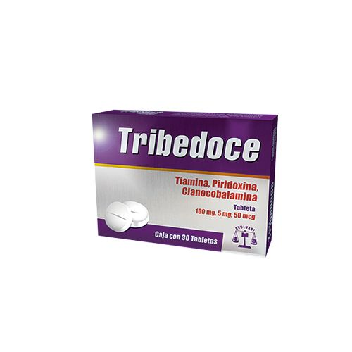 TRIBEDOCE C/30 TABS (COMPLEJO B, TIAMINA, PIRIDOXINA)(BRULUART)