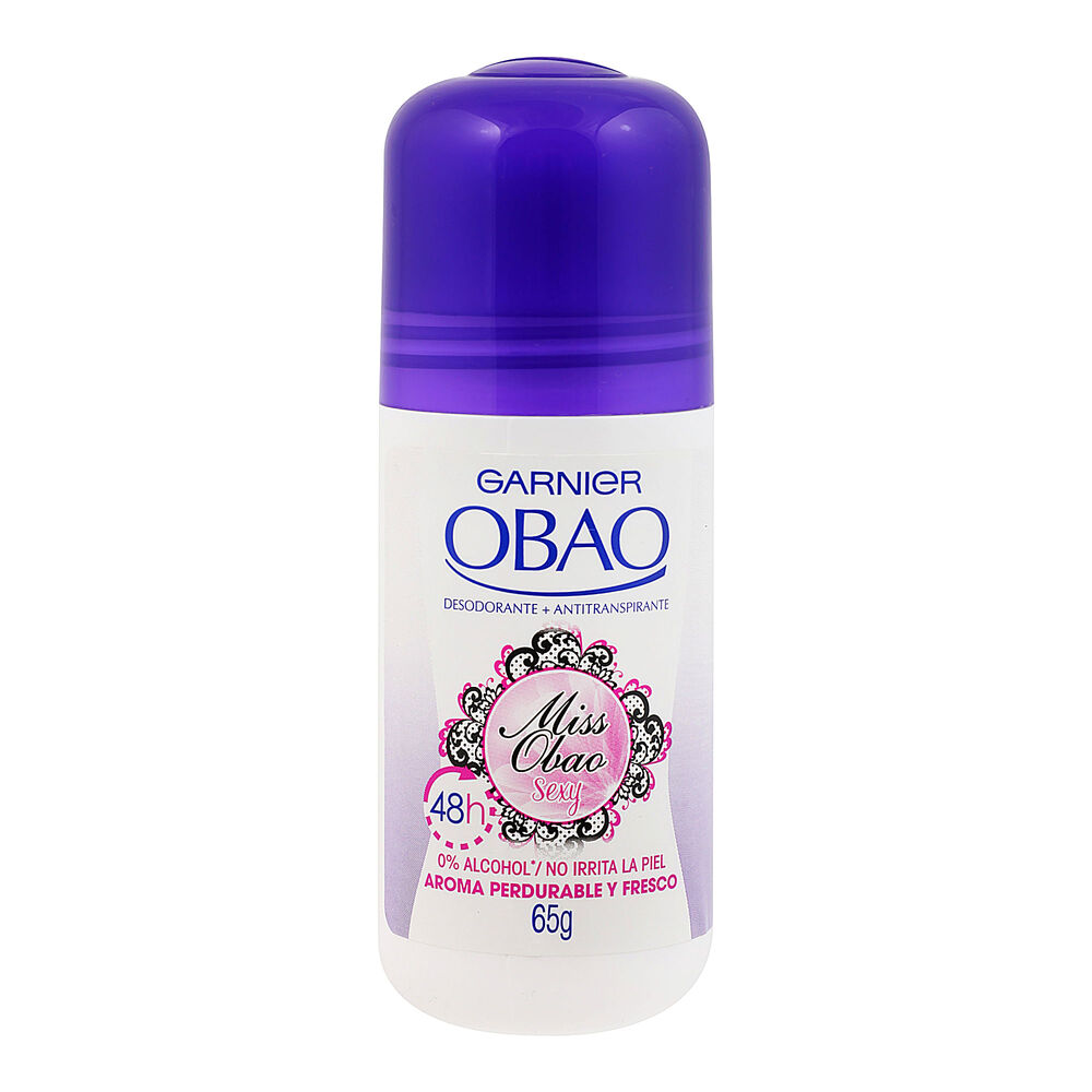 DESODORANTE OBAO ROLL-ON MISS SEXY C/65 G - (IVA) COSBEL/FRABEL