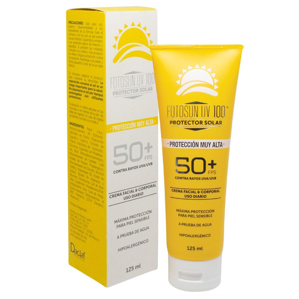 FOTOSUN UV 100 FPS 50+ AD CRE C/125 ML (DACLAF S.A. DE C.V.)