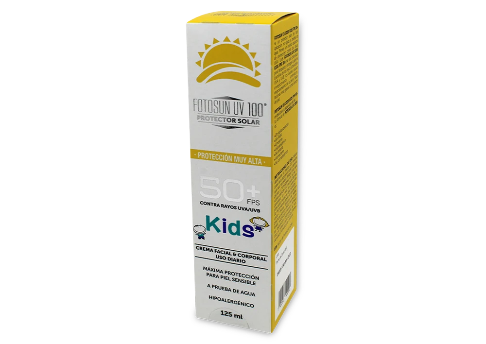 FOTOSUN UV 100 KIDS PIÑA COCO CRE C/125 ML (DACLAF S.A. DE C.V.)