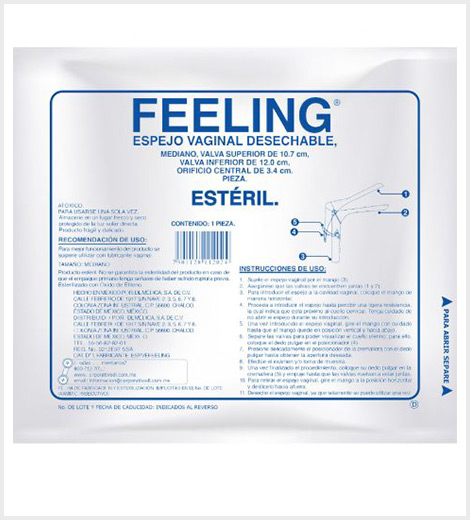 FEELING ESPEJO VAGINAL DESECHABLE NO EST(DENTILAB)